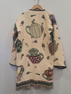 Upcycled Tapestry Tea Time jacket